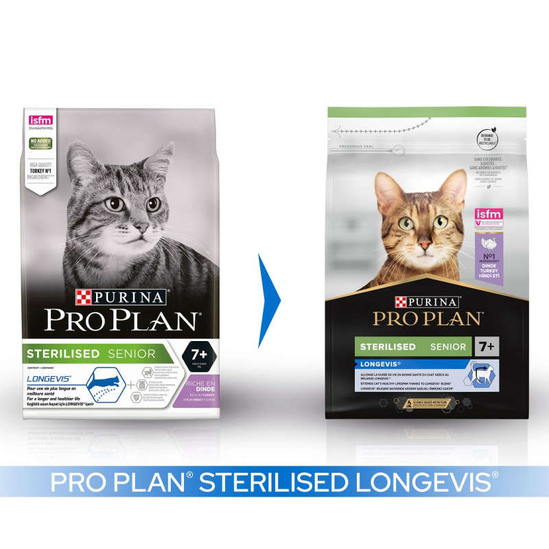 Pro Plan 3 Kg Longevis Senior Sterilised Hindi | Yaşlı Kedi Kuru Maması